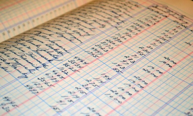 numeric attribution ledger entries